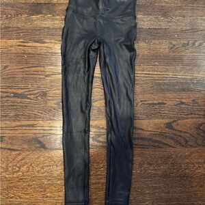 Black Faux Leather Leggings